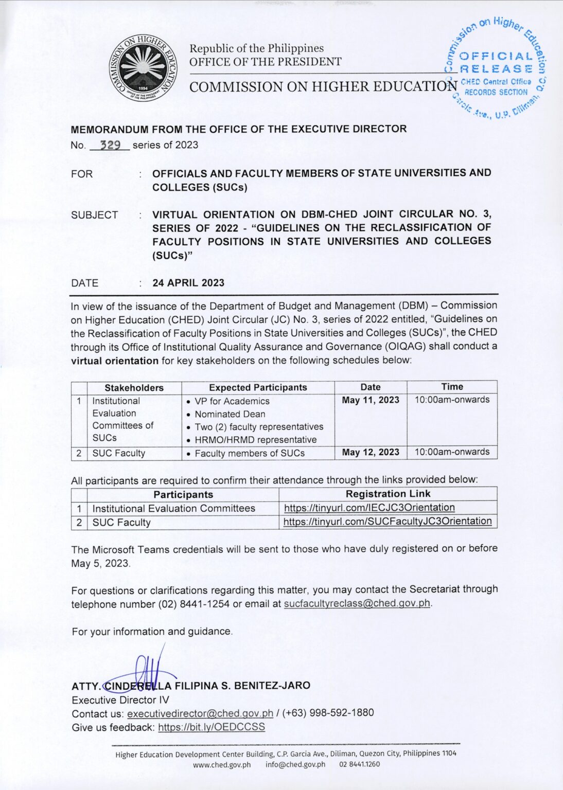 Virtual Orientation On DBM CHED Joint Circular No 3 Series Of 2022   JC3 Orientation Contetn1 N 1094x1536 