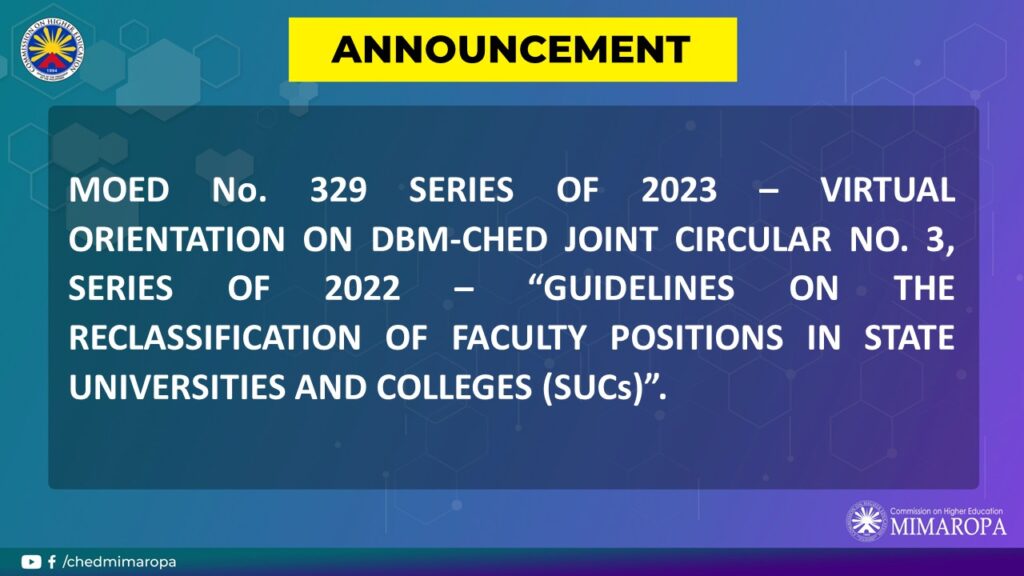 Virtual Orientation On DBM-CHED Joint Circular No. 3, Series Of 2022 ...