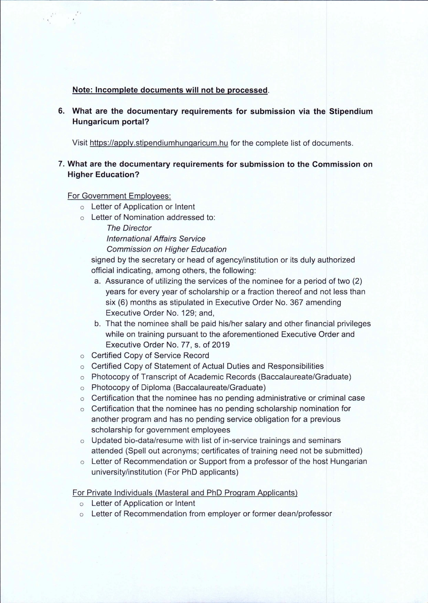 Call for Applications to the Stipendium Hungaricum(SH) Scholarship